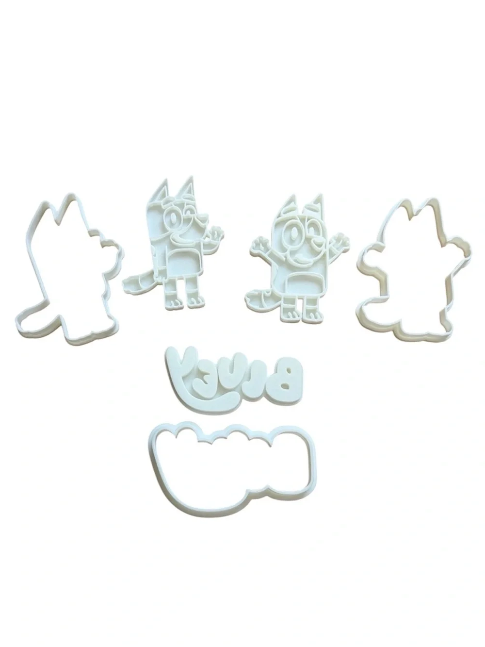 Bluey Cookie Cutter and Stamp Set 3D Printed